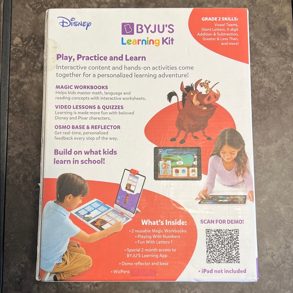 BYJU'S Learning Kit: Grade 2 Introductory Edition, Math Grammar Disney. NEW. - Picture 2 of 6